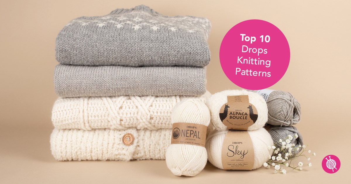 Top 10 free knitting patterns from DROPS for winter